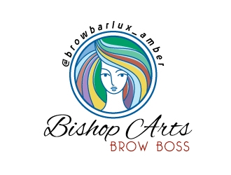 Bishop Arts Brow Boss logo design by Dawnxisoul393