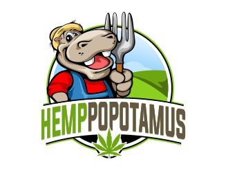 Hemppopotamus logo design by veron
