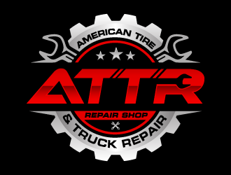 American Tire & Truck Repair logo design by ORPiXELSTUDIOS