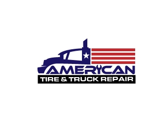 American Tire & Truck Repair logo design by moomoo