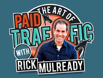 The Art of Paid Traffic with Rick Mulready logo design by MAXR