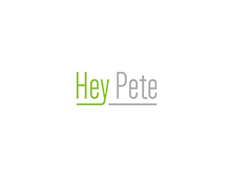 Hey Pete logo design by checx