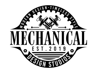 Mechanical Design Studios logo design by DreamLogoDesign