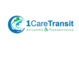 1 Care Transit logo design by Marianne