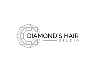 Diamonds Hair Studio logo design by rezadesign