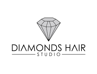 Diamonds Hair Studio logo design by nurul_rizkon