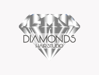 Diamonds Hair Studio logo design by czars