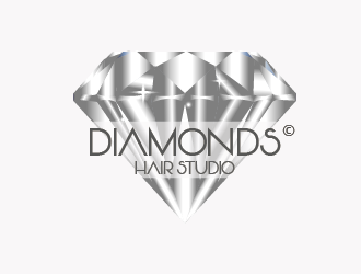 Diamonds Hair Studio logo design by czars
