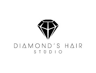 Diamonds Hair Studio logo design by sanworks