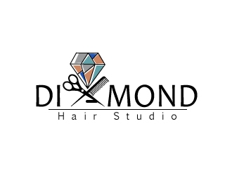 Diamonds Hair Studio logo design by Suvendu