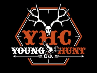 YOUNG HUNT CO. logo design by MAXR