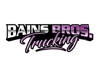 BAINS BROTHERS TRUCKING / BAINS BROS TRUCKING logo design by MAXR