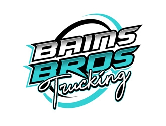 BAINS BROTHERS TRUCKING / BAINS BROS TRUCKING logo design by DreamLogoDesign