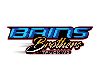BAINS BROTHERS TRUCKING / BAINS BROS TRUCKING logo design by DreamLogoDesign