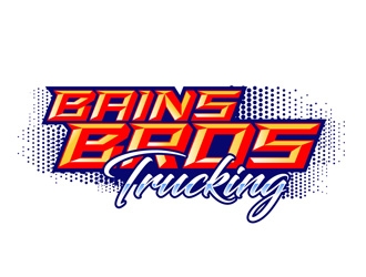 BAINS BROTHERS TRUCKING / BAINS BROS TRUCKING logo design by DreamLogoDesign