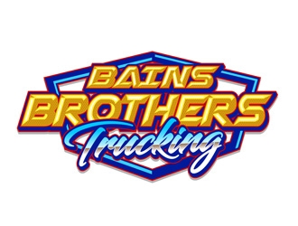 BAINS BROTHERS TRUCKING / BAINS BROS TRUCKING logo design by DreamLogoDesign