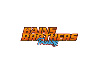 BAINS BROTHERS TRUCKING / BAINS BROS TRUCKING logo design by Zeratu