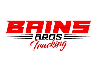 BAINS BROTHERS TRUCKING / BAINS BROS TRUCKING logo design by daywalker