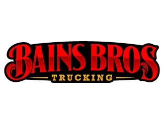 BAINS BROTHERS TRUCKING / BAINS BROS TRUCKING logo design by daywalker