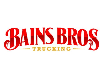 BAINS BROTHERS TRUCKING / BAINS BROS TRUCKING logo design by daywalker
