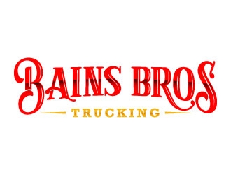 BAINS BROTHERS TRUCKING / BAINS BROS TRUCKING logo design by daywalker