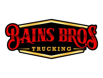 BAINS BROTHERS TRUCKING / BAINS BROS TRUCKING logo design by daywalker