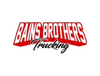 BAINS BROTHERS TRUCKING / BAINS BROS TRUCKING logo design by Girly