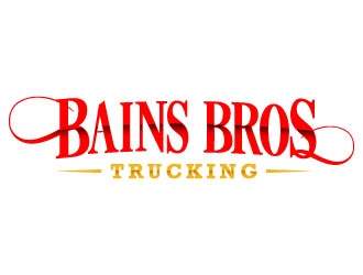 BAINS BROTHERS TRUCKING / BAINS BROS TRUCKING logo design by daywalker