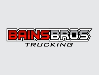 BAINS BROTHERS TRUCKING / BAINS BROS TRUCKING logo design by MCXL