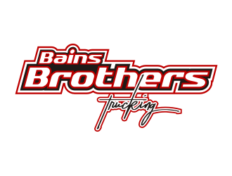 BAINS BROTHERS TRUCKING / BAINS BROS TRUCKING logo design by Zeratu