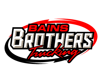 BAINS BROTHERS TRUCKING / BAINS BROS TRUCKING logo design by THOR_