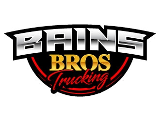 BAINS BROTHERS TRUCKING / BAINS BROS TRUCKING logo design by daywalker