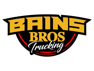 BAINS BROTHERS TRUCKING / BAINS BROS TRUCKING logo design by daywalker