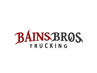 BAINS BROTHERS TRUCKING / BAINS BROS TRUCKING logo design by samuraiXcreations