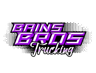 BAINS BROTHERS TRUCKING / BAINS BROS TRUCKING logo design by DreamLogoDesign