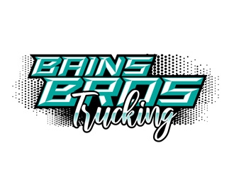 BAINS BROTHERS TRUCKING / BAINS BROS TRUCKING logo design by DreamLogoDesign