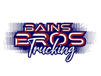 BAINS BROTHERS TRUCKING / BAINS BROS TRUCKING logo design by DreamLogoDesign