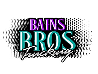 BAINS BROTHERS TRUCKING / BAINS BROS TRUCKING logo design by DreamLogoDesign