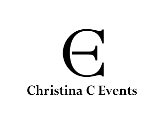 Christina C Events  logo design by Girly
