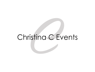 Christina C Events  logo design by Girly