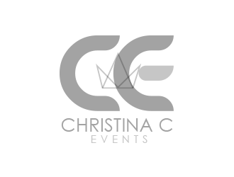Christina C Events  logo design by BeDesign