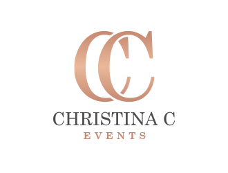 Christina C Events  logo design by BeDesign
