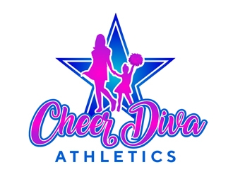 Cheer Diva Athletics logo design by Roma