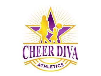 Cheer Diva Athletics logo design by Roma