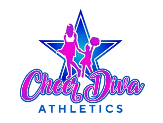 Cheer Diva Athletics logo design by Roma