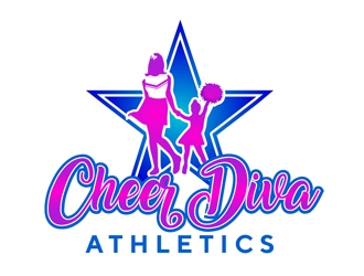Cheer Diva Athletics logo design by Roma