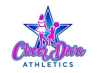Cheer Diva Athletics logo design by Roma
