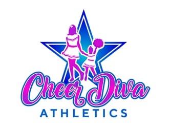 Cheer Diva Athletics logo design by Roma