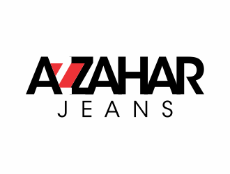 azzahar jeans logo design by perspective