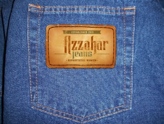 azzahar jeans logo design by AYATA